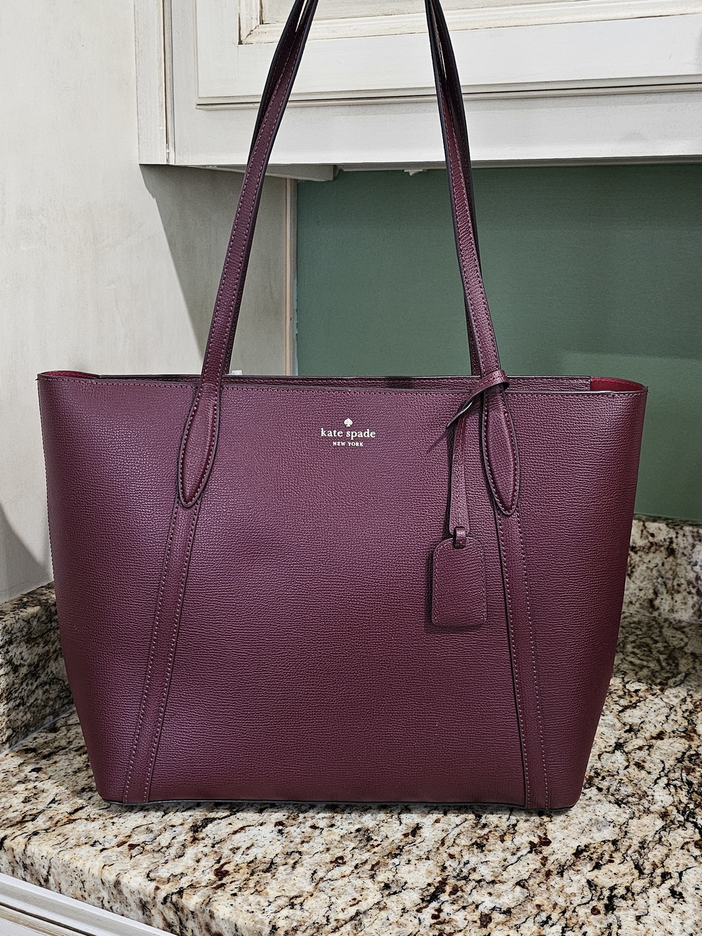 kate spade Deep Plum Leather Tote
